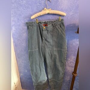 Big Bud Press Blue Striped Carpenter Jeans